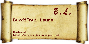 Burányi Laura névjegykártya